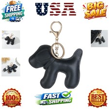 Leather Dog Bag Charm Dog Lover Charm Keychain for Purse Handbags Bag Accesso...
