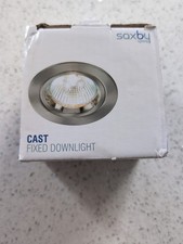 Cast Fixed Down Light by Saxby Lighting X2 Nickel Finish Brand New