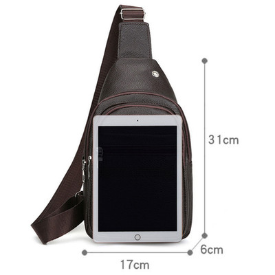 Herren Brusttasche Tablet Tragetasche für den täglichen Gebrauch Verschleißfe