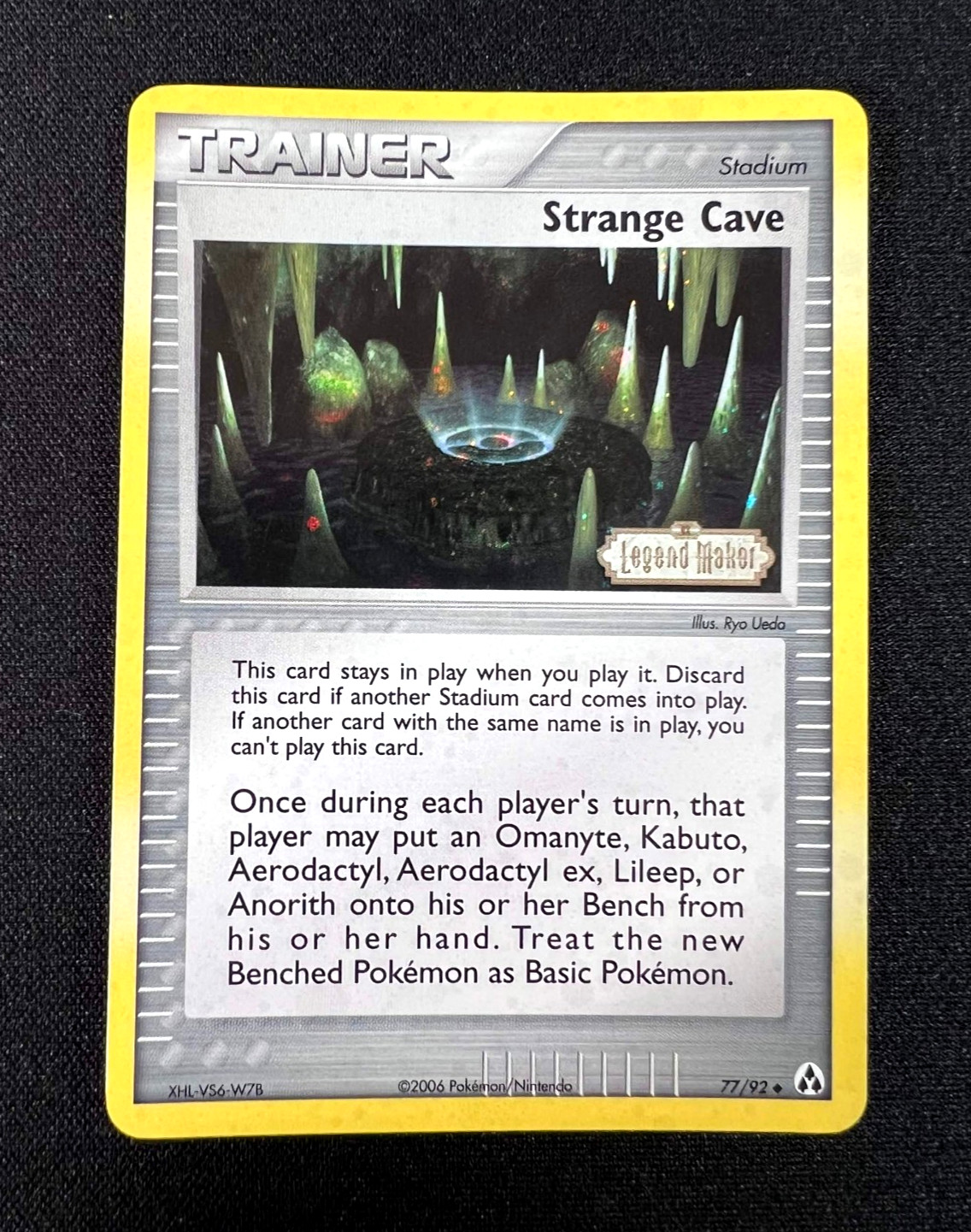 Pokemon TCG -- EX Legend Maker 2006 -- Strange Cave Stamped Reverse Holo 77/92