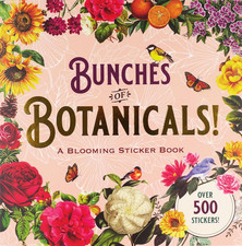 Bunches of Botanicals Sticker Book Over 500 stickers - NEW
