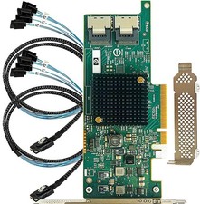 SAS HBA Card 8 Port IT Mode with 2x SFF 8087 Cables