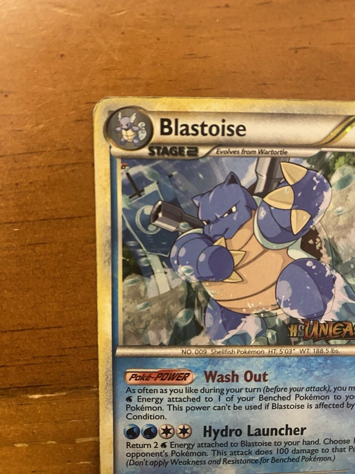 Pokemon BLASTOISE Unleashed STAFF Holo Prerelease Promo 13/90 - Image 3 of 4