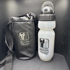 Nikken Water Bottle Holder PiMag Magna Tote Magnetic Portable W/ Flip Top Bottle