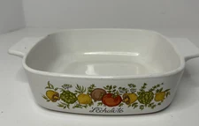 Corning Ware L' Echalote Spice of Life 1 Qt. Casserole Dish A-1-B NO LID