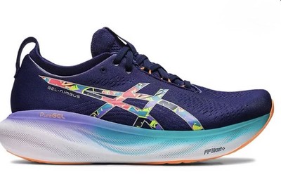 RARE ASICS Gel-Nimbus 25 Running Shoes Lime Zest Lite Show W Size 10 M 9 EUC