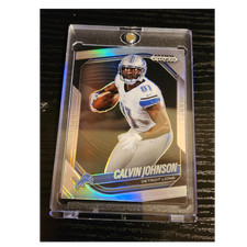 Panini 2025 Prizm Black Football Calvin Johnson Detroit Lions #56 Prizm