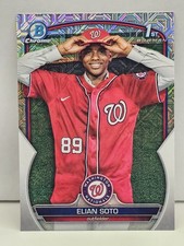 2023 Bowman Chrome Elian Soto 1st Mojo Refractor #BCP-177 Nationals