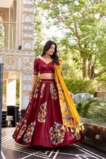 Bridal New Indian Lengha Designer Party Ethnic Pakistani MaroonEid Lehenga Choli