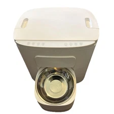 Dokoo Auto Dog Feeder/Large dogs/stores 15L Timed Dispenser stainless steel bowl