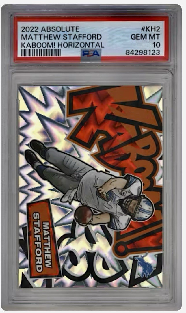 2022 Panini Absolute - Kaboom! Horizontal Matthew Stafford #KH2 PSA 10 Case Hit