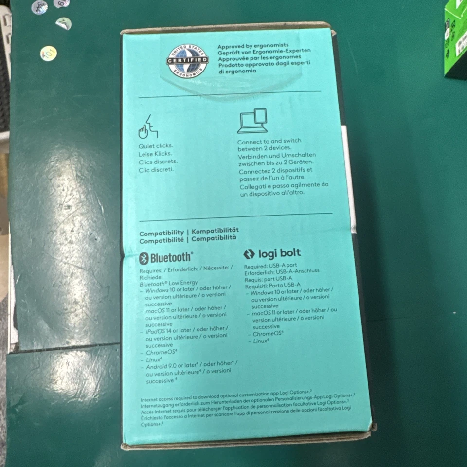 Logitech MX Ergo S Wireless Trackball Mouse - Black - Image 2 of 4