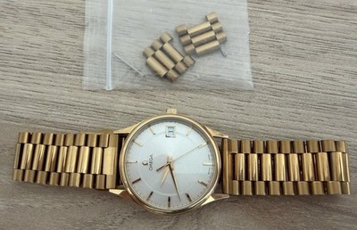 ** OMEGA DeVille Vergoldetes Gehäuse 34mm Quarz 1430 **
