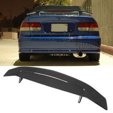 For Honda Civic 4dr 2dr 96-00 Rear Trunk Spoiler Gt Wing Carbon Fiber Wled Lamp