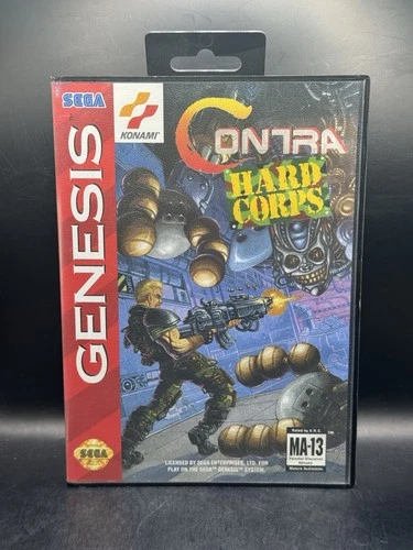 Contra: Hard Corps (Sega Genesis, 1994) CIB Tested & Working