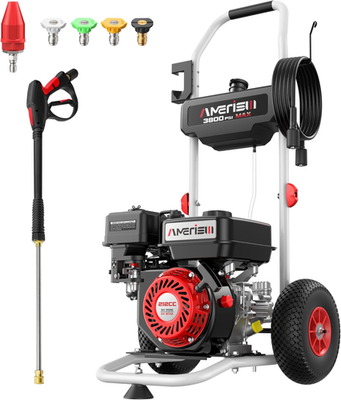 #ad 3800 PSI Gas Pressure Washer 2.5 GPM with 212Cc 4 Stroke OHV Engine 5 Quick Con $488.99