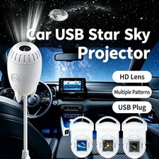 2 in 1 Galaxy Starry Sky Night Light Projector Portable With 12 Projection Films