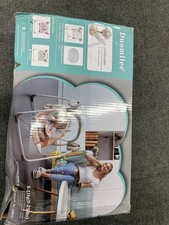 Duomilee Infant Baby Swing Gray Portable Adjustable Speeds Removable Headrest