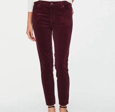 Loft curvy skinny corduroy plum Color Size 6/28