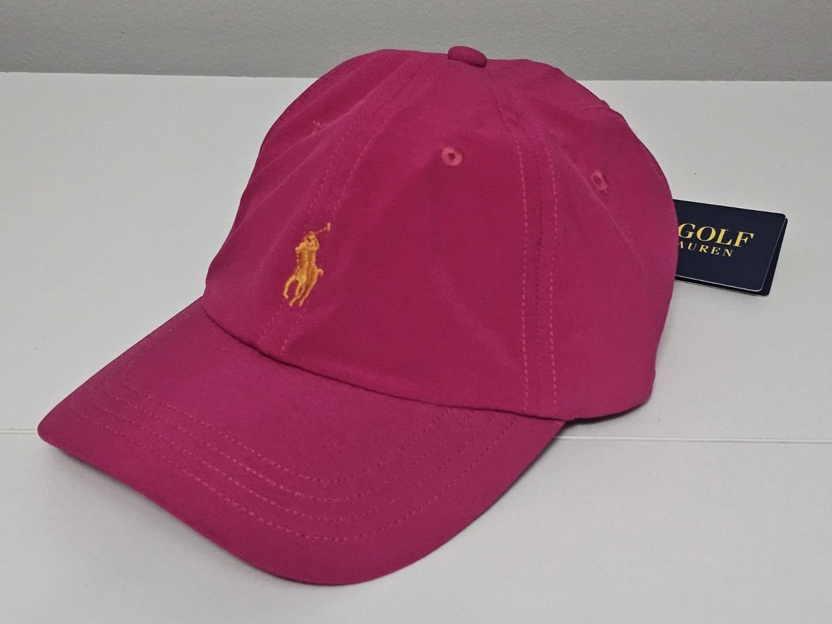 NEW Polo Ralph Lauren Womens Winter Hat!  Pink With Yellow Green Polo Lettering Baseball Caps Polo Ralph Lauren Hats main image 4