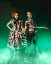 Unique Vintage X Beetlejuice Wedding Nightmare Cora Swing Dress Large