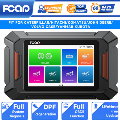 Diesel Heavy Duty Truck Scanner Machinery All System Diagnostic Tool DPF Regen