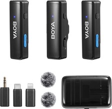 BOYA BOYALINK All-in-One Wireless Lavalier Microphone for iPhone Android