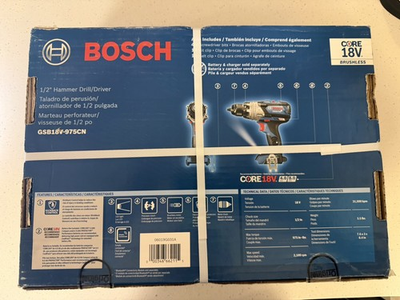 #ad Bosch CORE18V 1 2quot; Brushless Hammer Drill Driver – GSB18V 975CN $78.00