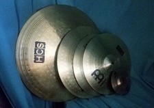 Mienl / Sabian Cymbal Bundle 20" Ride 16" Crash 14" Hi Hats 6" Splash Good Cond.