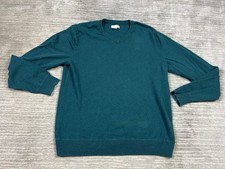 Sonoma Sweater Mens Medium Blue V-neck Long Sleeve 100 Cotton