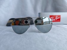 RAY-BAN RB3025 Aviator Sunglasses 58MM Silver Lens/Silver Frame