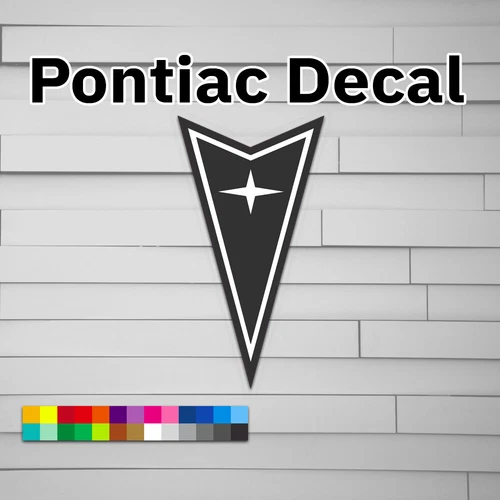 Pontiac Logo Decal (Sticker, Car, Laptop, Window, Tumbler) pontiac, trans am, GT