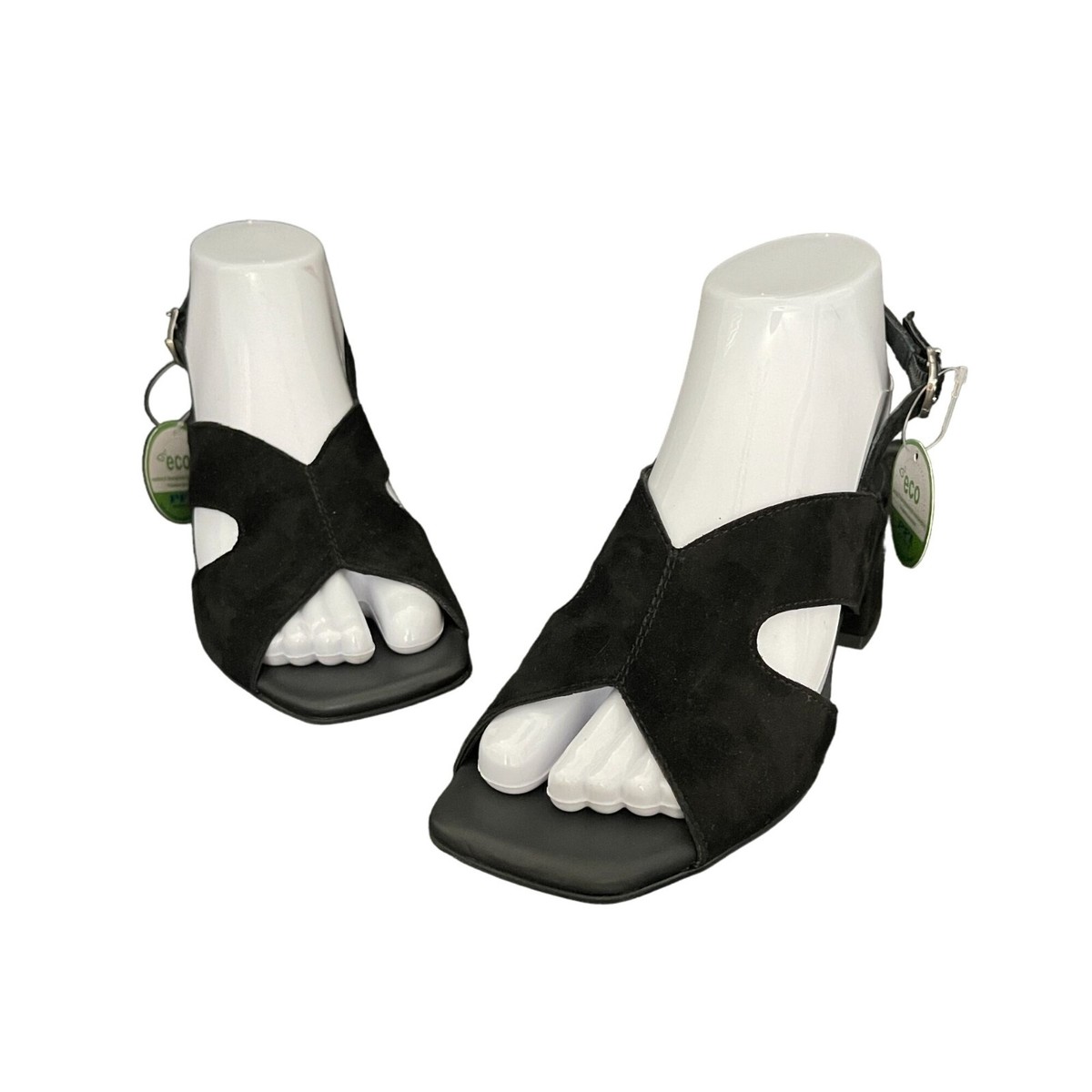 Paul Green Remy Women's Black Suede Slingback Sandal, Size UK