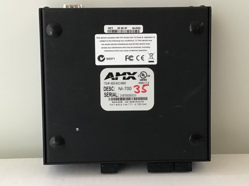 AMX NI-700 NETLINX - Integrated & Automation Audio & Visual Controller - Picture 3 of 4