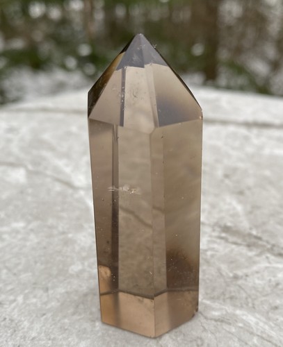 Smoky Quartz Point Tower Stress Relief Protection Grounding 29825E - Photo 2 sur 6