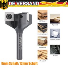 Planfräser Schaft 8mm/12mm Schaft 3 Zähne Oberfräse für Holz Planfräser DE