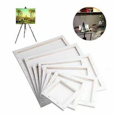 Blank Cotton Canvas Panels  rectangle Mounted Artist Boards Painting Tool Craft