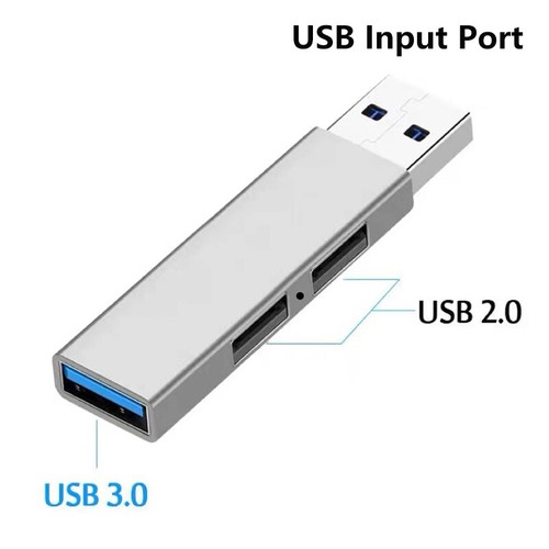 3 In 1 Expansion Dock Hub USB 3.0/Type-C 3.0 To 3 USB Multi Port HUB OTG Adapter - Afbeelding 13 van 18