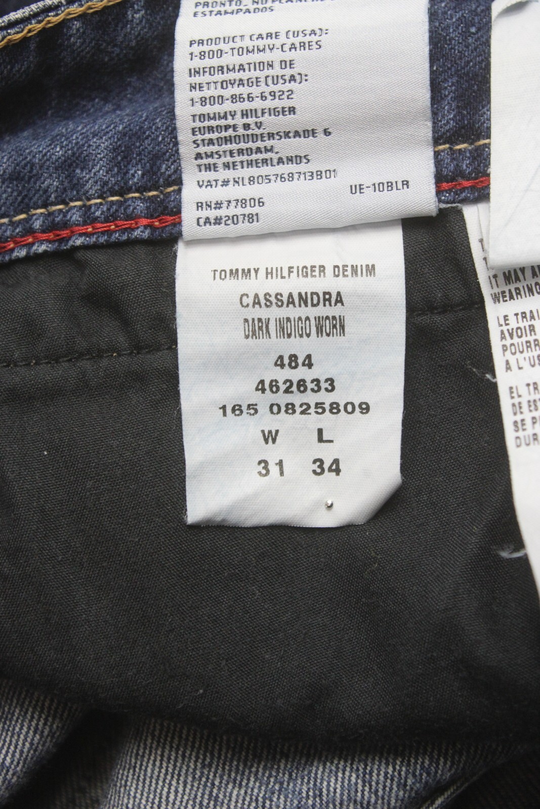 TOMMY HILFIGER Denim Cassandra Comfort Low Waist Straight Jeans Men's W31/L34 thumbnail 9
