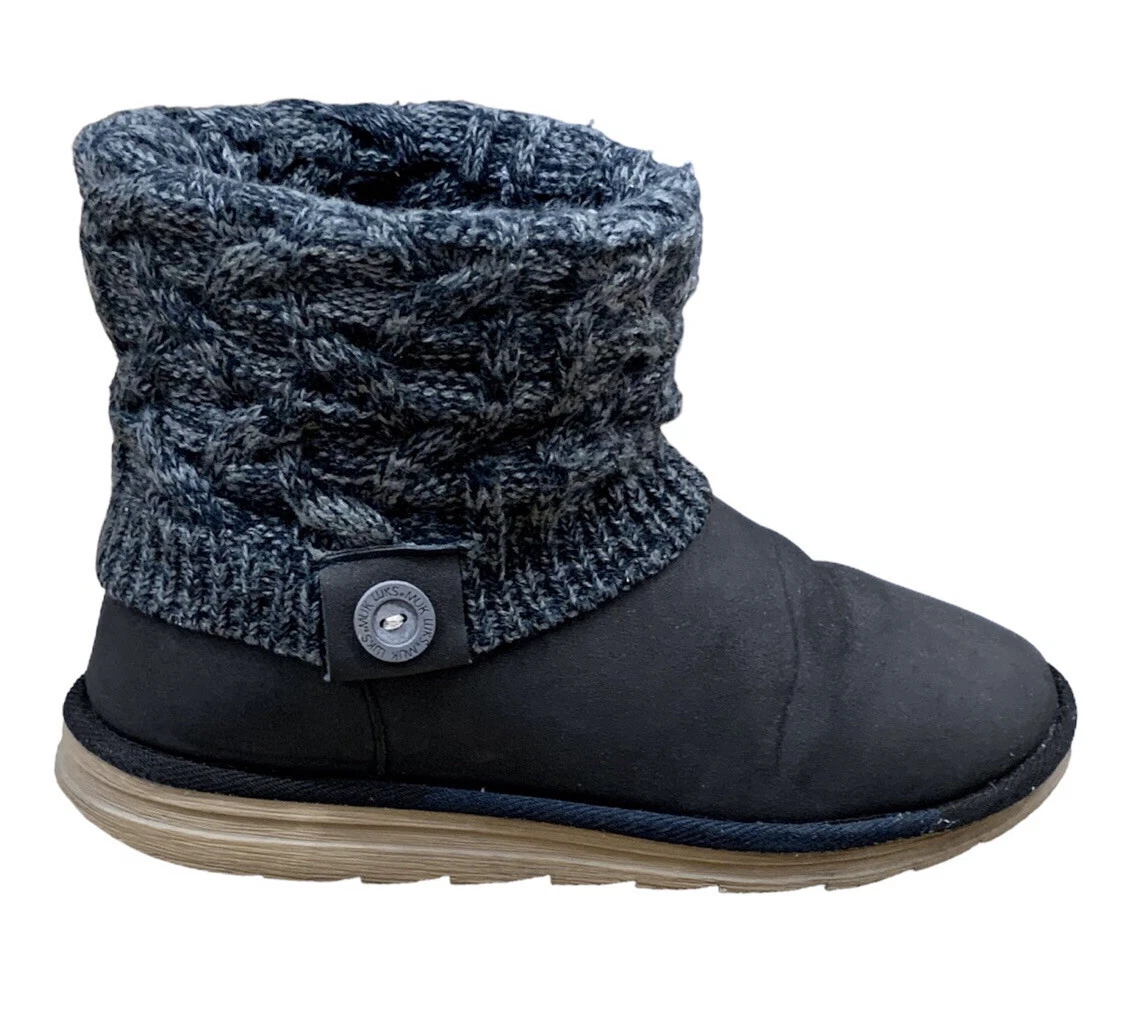 Muk luks sweater knit boots cheap