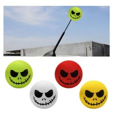 4 Pcs Funny Halloween Skull Car Antenna Toppers Aerial Balls for Most Vehicles