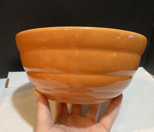 Vintage Bauer Pottery Beehive Ringware Mixing Bowl Set #18 Orange