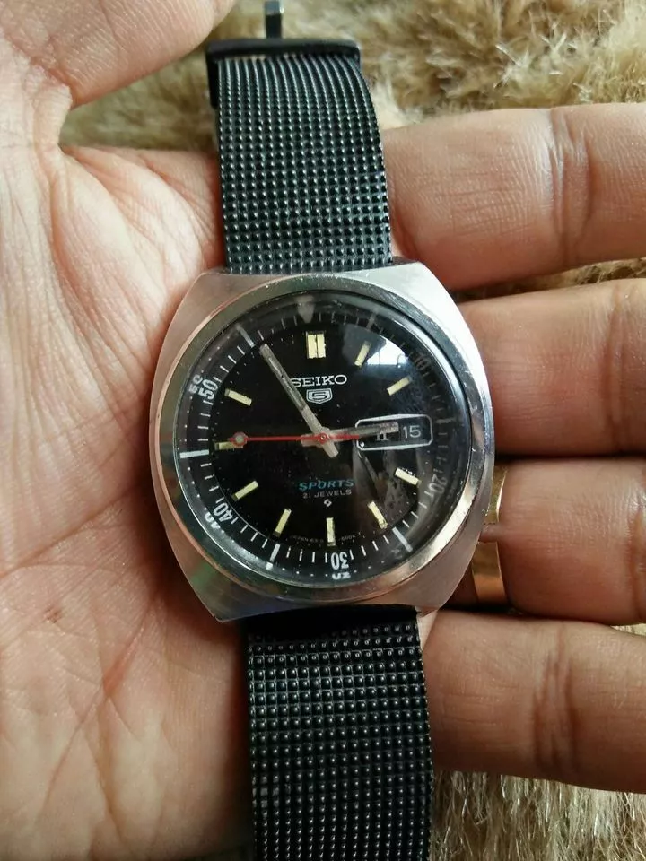 Rare Vintage Sieko 5 Sports 21 Jewels 6319 6000 Automatic Watch eBay