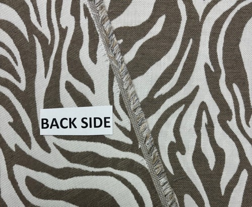 SUNBRELLA ZEBRA TAUPE BEIGE ZEBRA OUTDOOR INDOOR SOFT FABRIC 3 YARDS 54"W - Picture 5 of 7