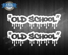 Old School Drip Sticker Car Truck Suv Window Vinyl Decal Jdm Euro Kdm 2x 8 Old School Drip Sticker Car Truck Suv Window Vinyl Decal Jdm Euro Kdm 2x 8