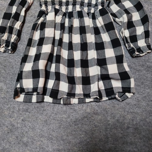 Hanna Andersson Girls Dress 100Cm 4 Buffalo Plaid Smocked Picnic Cottage Preppy - Picture 8 of 8