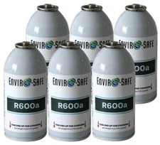 R600a Refrigerant,R600 for AC Charging, Fridges, Freezers, Dehumidifier(6 Pack)
