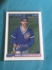 1991 Bowman Baseball Paul Assenmacher #431 Chicago Cubs NJR#1