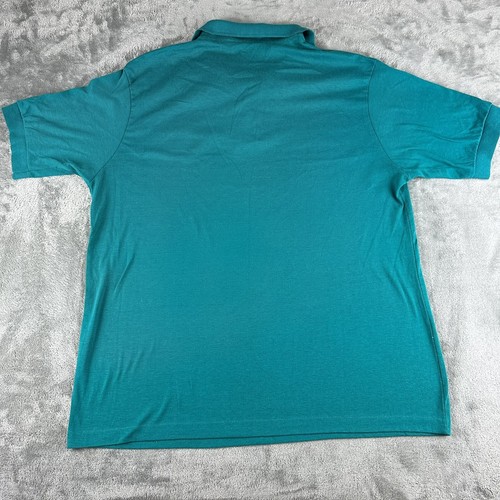 Vintage Million Dollar Saloon Dallas Polo Made In USA Size XL Teal Short Sleeve - Picture 11 of 13