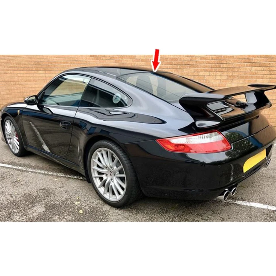 Fits For Porsche 911 Carrera Coupe Rear Roof Window Spoiler Carbon 2006-2012 Foto 4 de 4